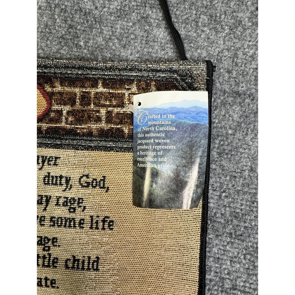 The Manual Woodworkers & Weavers Fireman's Prayer Hanging Wall Tapestry New